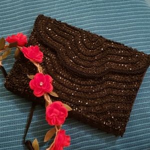 Bon Soir Beaded Clutch